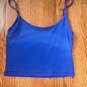 Blue Brandy Melville Cropped Tank